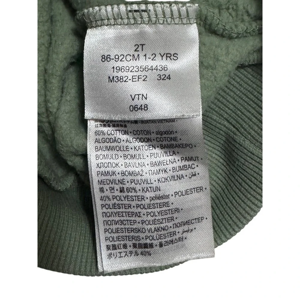 Nike Futura Hoodie Kids 2T Green Splatter Graphic‎ Fleece Pullover Sweatshirt